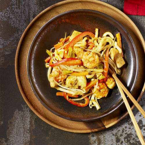 Wok épicé au poulet